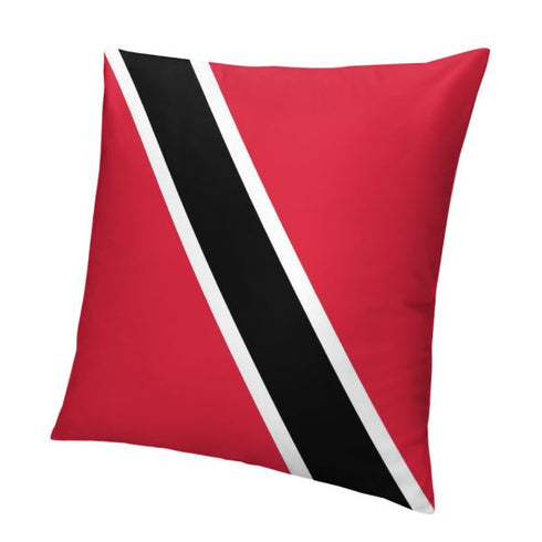 Trinidad and Tobago Flag Throw Pillow - CaribeHeart Trinidad